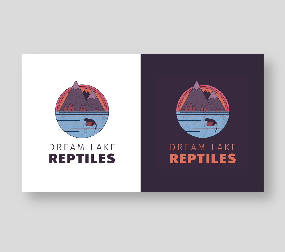 Dream lake reptile logo